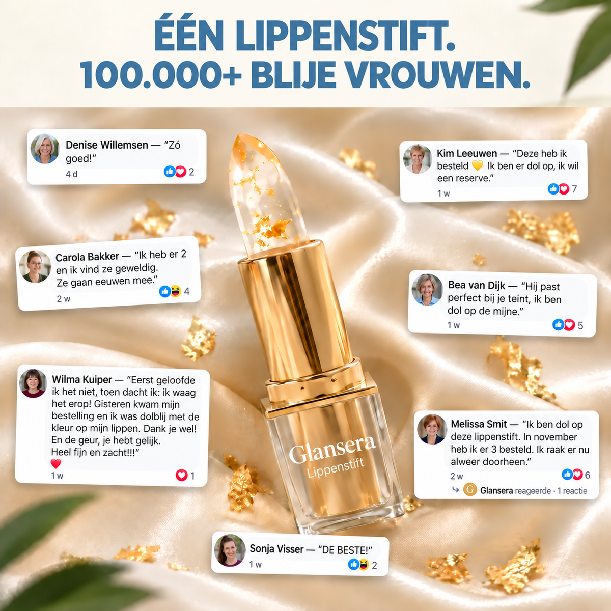 Een lippenstift, 100.000+ blije vrouwen