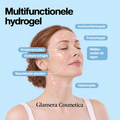 Multifunctionele hydrogel: zones van het gezicht