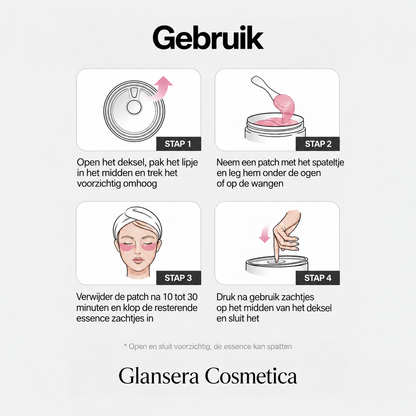 De oogpatches gebruiken in 4 stappen